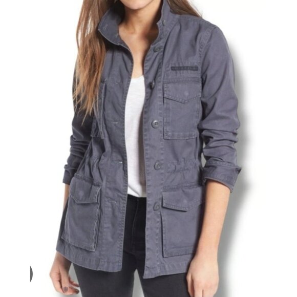 MADEWELL Jackets & Blazers - Madewell Women’s Catskills Army Blue Military Utility Cargo Jacket XXS